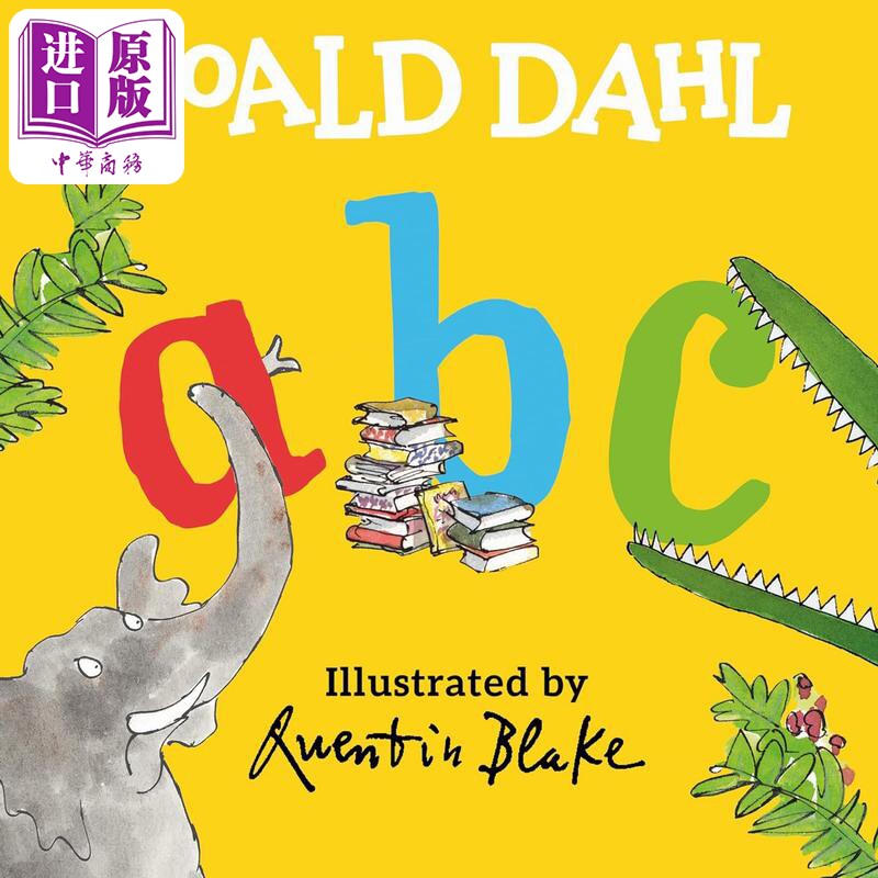 罗尔德达尔启蒙 字母 Roald Dahl ABC 英文原版 儿童早教认知识物纸板书 亲子绘本图画书低幼读物 2-5岁童书【中商原版】