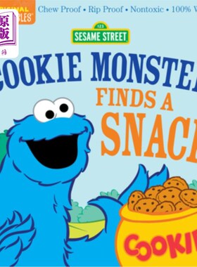 海外直订Indestructibles: Sesame Street: Cookie Monster Finds a Snack: Chew Proof - Rip P Indestruct
