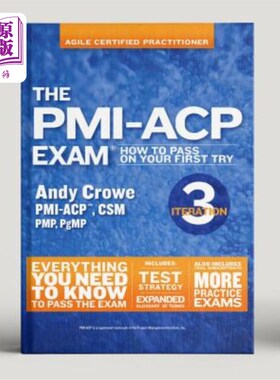 海外直订The Pmi-Acp Exam: How to Pass on Your First Try, Iteration 3 Pmi Acp考试：如何通过你的第一次尝试，迭代3