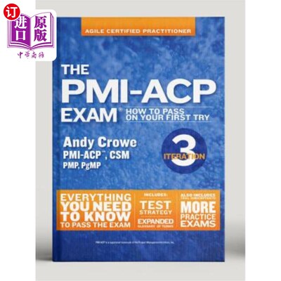 海外直订The Pmi-Acp Exam: How to Pass on Your First Try, Iteration 3 Pmi Acp考试：如何通过你的第一次尝试，迭代3