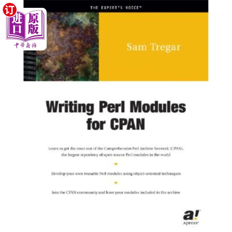 海外直订Writing Perl Modules for Cpan 为Cpan编写Perl模块
