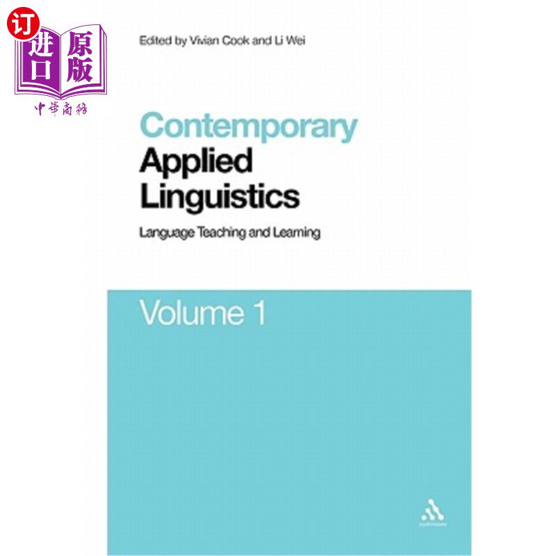 海外直订Contemporary Applied Linguistics Volume 1: Volume One Language Teaching and Lear 当代应用语言学第一册第一册