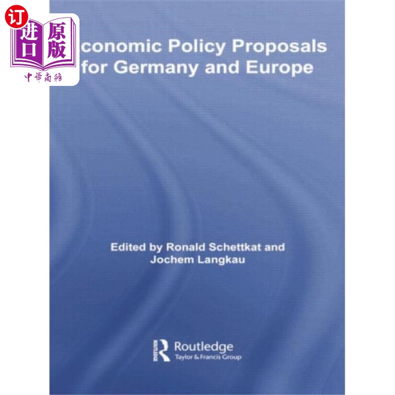 海外直订Economic Policy Proposals for Germany and Europe 德国和欧洲的经济政策建议