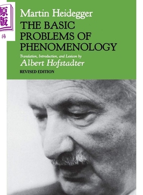 预售 现象学的基础问题 海德格尔 The Basic Problems of Phenomenology Martin Heidegger 英文原版【中商原版】