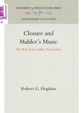 海外直订Closure and Mahler's Music 闭幕曲和马勒的音乐