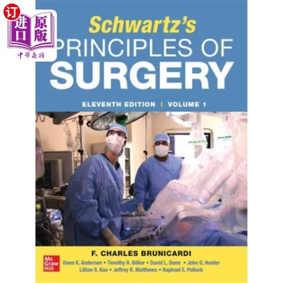 海外直订医药图书Schwartz's Principles of Surgery 2-Volume Set 11th Edition 施瓦兹的外科原理2卷集第11版