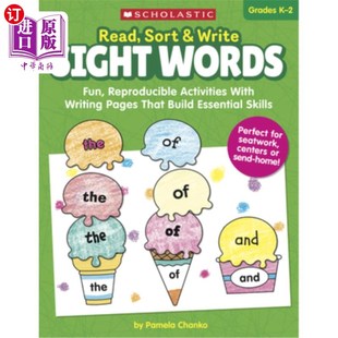 Write 分类和写作：视觉词汇 阅读 Activities Sort with Words Sight Pages 海外直订Read Fun Writing Reproducible