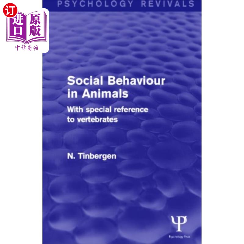海外直订Social Behaviour in Animals (Psychology Revivals) 动物的社会行为(心理学复兴)