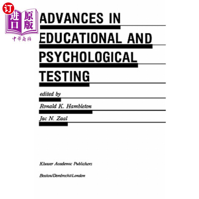 海外直订Advances in Educational and Psychological Testing: Theory and Applications 教育与心理测试:理论与应用进展