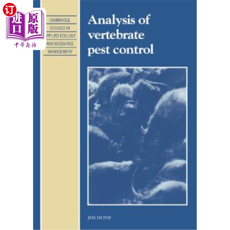海外直订Analysis of Vertebrate Pest Control 脊椎动物病虫害防治分析