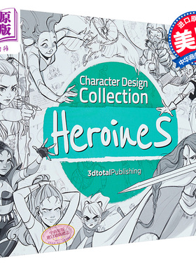 预售 Character Design Collection 进口艺术 角色设计合集：女主角 3dtotal【中商原版】