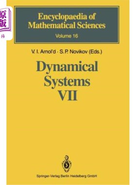海外直订Dynamical Systems VII: Integrable Systems Nonholonomic Dynamical Systems 动力系统VII：可积系统非完整动力系统