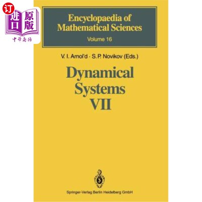 海外直订Dynamical Systems VII: Integrable Systems Nonholonomic Dynamical Systems 动力系统VII：可积系统非完整动力系统