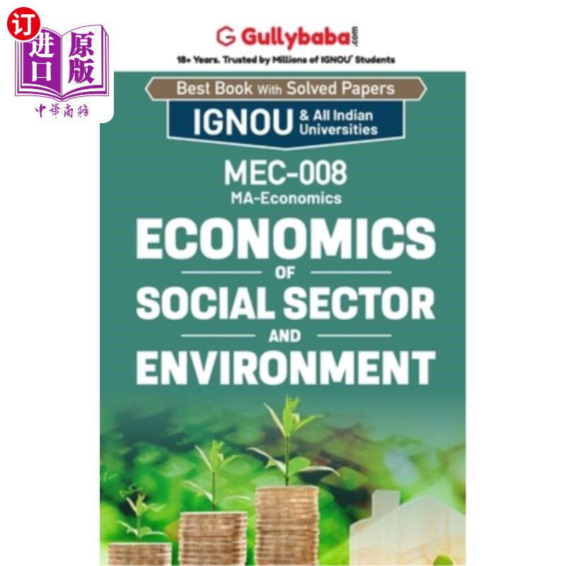 海外直订MEC-08 Economics of Social Sector and Environment MEC-08社会部门与环境经济学
