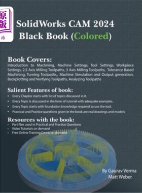 海外直订SolidWorks CAM 2024 Black Book: (Colored) SolidWorks CAM 2024黑皮书：（彩色）