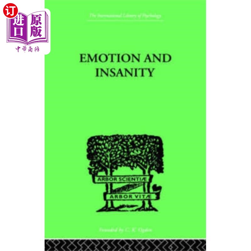 海外直订Emotion and Insanity 情感与疯狂
