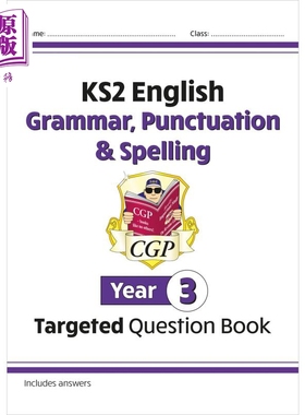 英国CGP KS2 English Targeted Question Book: Grammar, Punctuation & Spelling - Year 3【中商原版】