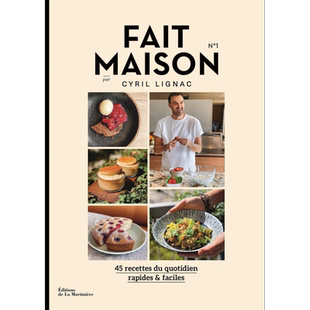 预售 【法文版】Cyril Lignac 在家烹饪系列 卷1 Fait Maison Tome 1 法文原版 Cyril Lignac 法国明星大厨食谱 美食 生活【中商原