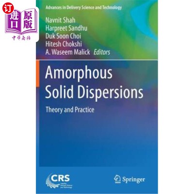 海外直订医药图书Amorphous Solid Dispersions: Theory and Practice 非晶固体色散:理论与实践