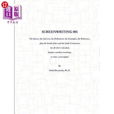 海外直订Screenwriting 001 编剧001