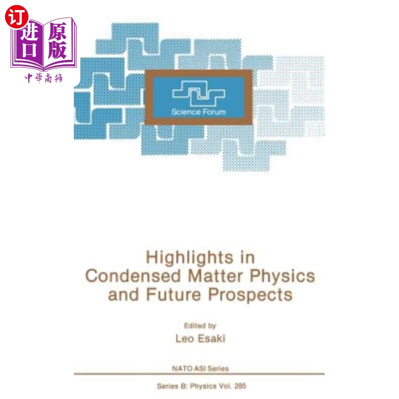 海外直订Highlights in Condensed Matter Physics and Future Prospects 凝聚态物理的亮点与未来展望