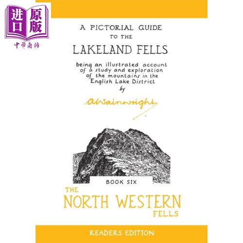 现货 温莱特湖区瀑布图鉴 西北瀑布 英文原版 The North Western Fells Alfred Wainwright【中商原版】