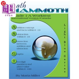 A级作业文本 Worktext 国际版 Version International 数学猛犸1 海外直订Math Canada Mammoth Grade 加拿大
