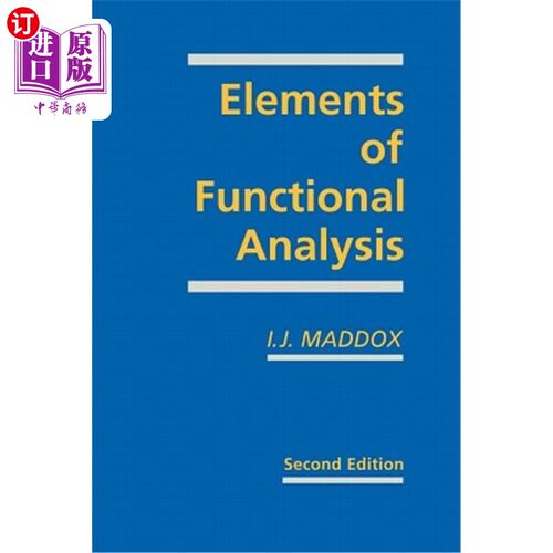 海外直订Elements of Functional Analysis 功能分析要素