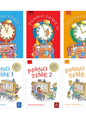 Piano Time 1-3 Oxford 牛津钢琴教材 新版 钢琴时间1-3 英国皇家音乐 ABRSM 英皇考级 英文原版进口图书儿童音乐启蒙【中商原版】