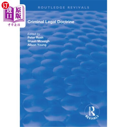 海外直订Criminal Legal Doctrine Criminal Legal Doctrine