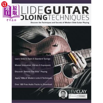 海外直订Slide Guitar Soloing Techniques 滑吉他独奏技巧