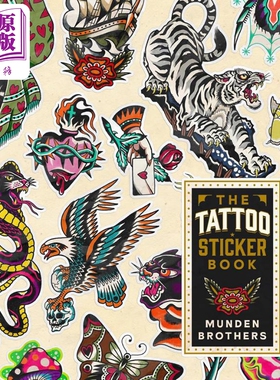 The Tattoo Sticker Book 进口艺术 纹身贴纸书【中商原版】