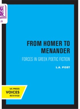 海外直订From Homer to Menander: Forces in Greek Poetic Fiction Volume 23 《从荷马到米南德:希腊诗歌小说中的力量》第2