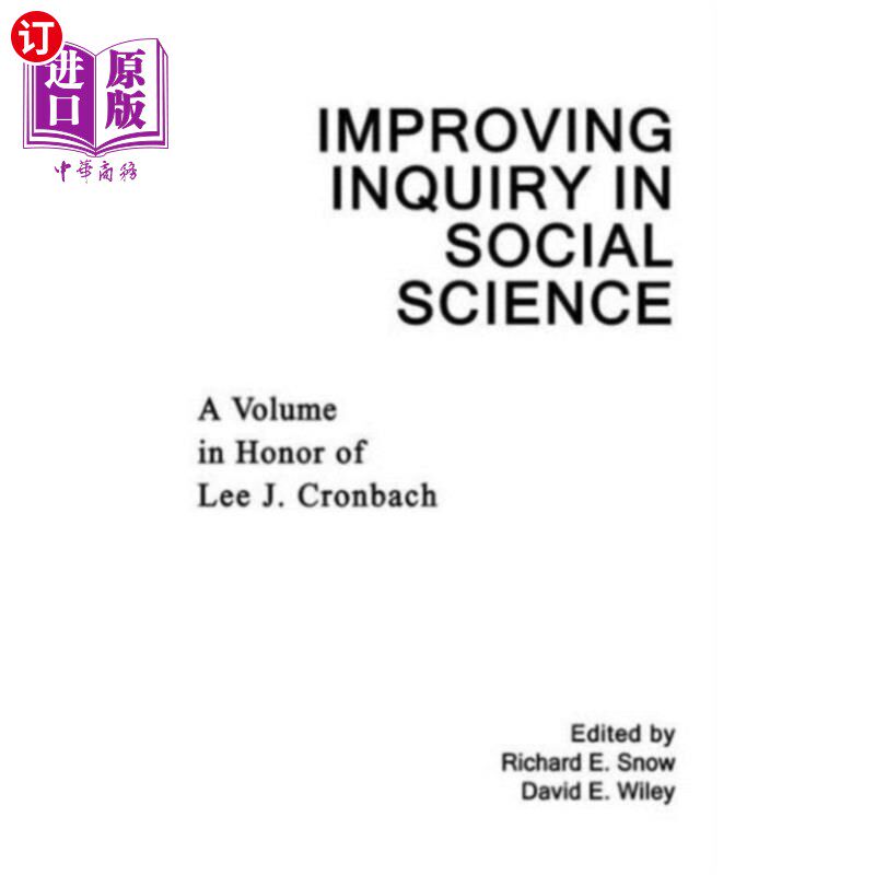 海外直订Improving Inquiry in Social Science 提高社会科学探究能力