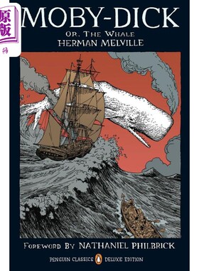 赫尔曼 梅尔维尔 白鲸或鲸 企鹅经典豪华版 Moby Dick or The Whale 英文原版 Herman Melville【中商原版】