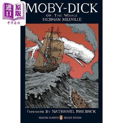 预售 赫尔曼 梅尔维尔 白鲸或鲸 企鹅经典豪华版 Moby Dick or The Whale 英文原版 Herman Melville【中商原版】