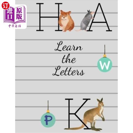 海外直订Alphabet Letters: Learn the alphabet and write it ! 字母表：学习字母表并写下来！