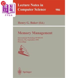 记忆管理：国际研讨会Iwmm Workshop Kinross International Iwmm 海外直订Memory September Management