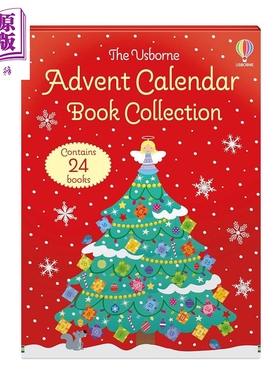 尤斯伯恩圣诞盲盒书倒数日历 24册 The Usborne Advent Calendar Book Collection 英文原版 儿童绘本故事书【中商原版】