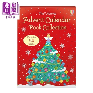 儿童绘本故事书 Usborne Book Collection Calendar The Advent 中商原版 尤斯伯恩圣诞盲盒书倒数日历 英文原版 24册