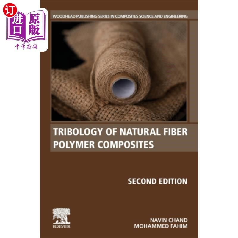 海外直订Tribology of Natural Fiber Polymer Composites 天然纤维-聚合物复合材料的摩擦学性能