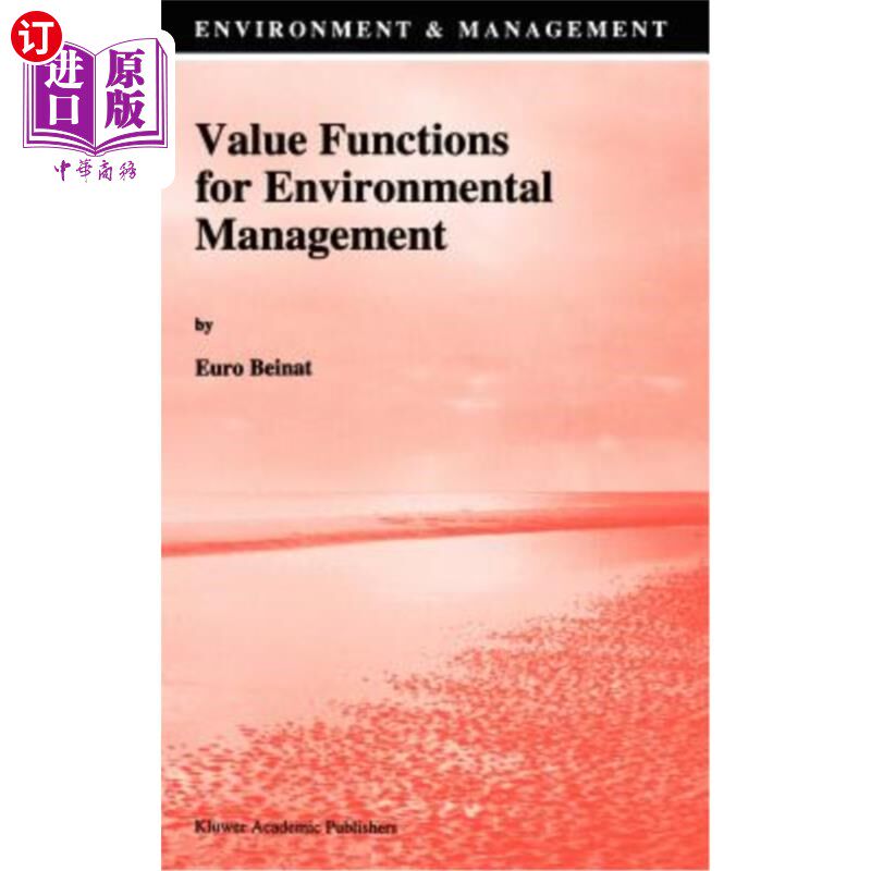海外直订Value Functions for Environmental Management 环境管理的价值功能