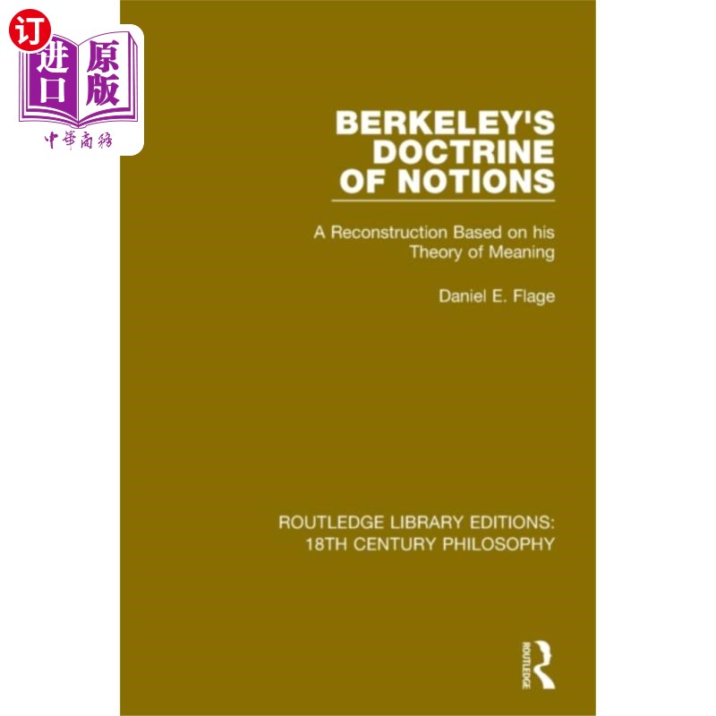 海外直订Berkeley's Doctrine of Notions 伯克利的《概念论