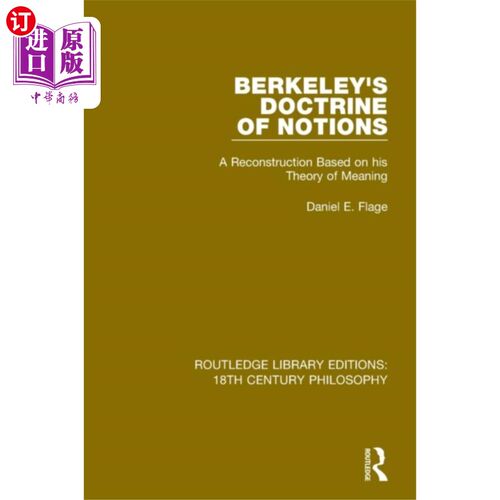 海外直订Berkeley's Doctrine of Notions 伯克利的《概念论