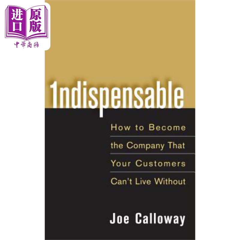 现货 必不可少 Indispensable 英文原版 Joe Calloway 中商原版