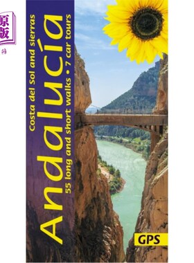 海外直订Andalucia, Costa del Sol and Sierras Sunflower W... 安达卢西亚，太阳海岸和塞拉斯向日葵徒步指南