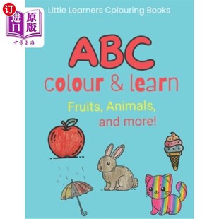 Colour Animals 海外直订ABC Journey ABC色彩和学习：水果 Learn Letters and 动物 Fruits Through More