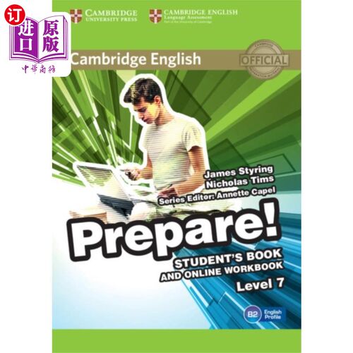 海外直订Cambridge English Prepare! Level 7 Student's Boo... 准备剑桥英语！7级学生用书和在线练习册