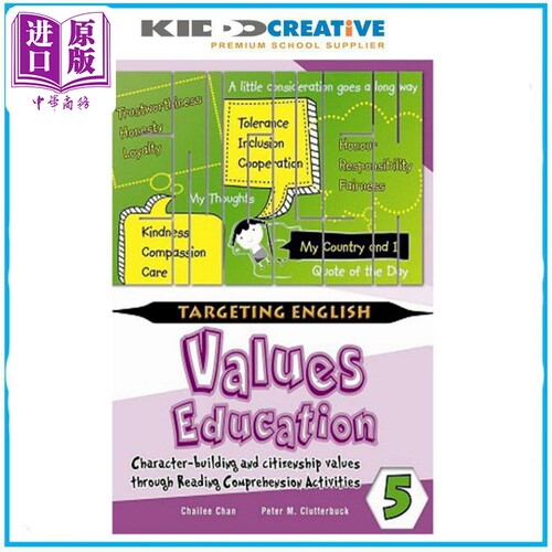 Targeting English Values Education Through Comprehension Book 5 针对英语价值观教育书 5 英语学习 港台原版【中商原版】