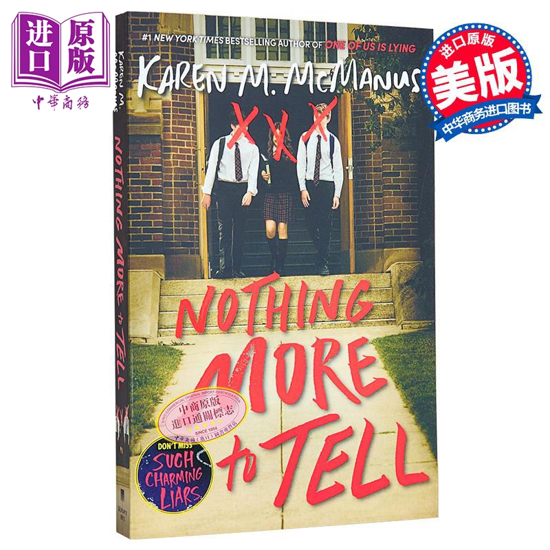 没什么好说的 Nothing More to Tell 英文原版 Karen M McManus 现代小说 国际流行小说 推理与惊悚小说【中商原版】